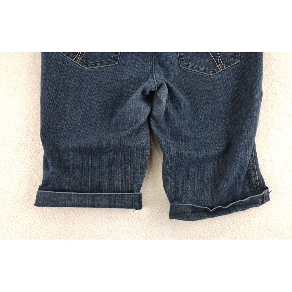 MIXXIT Womens Size 16 Blue‎ Denim Cuffed Capri Baggy Shorts - Picture 13 of 16